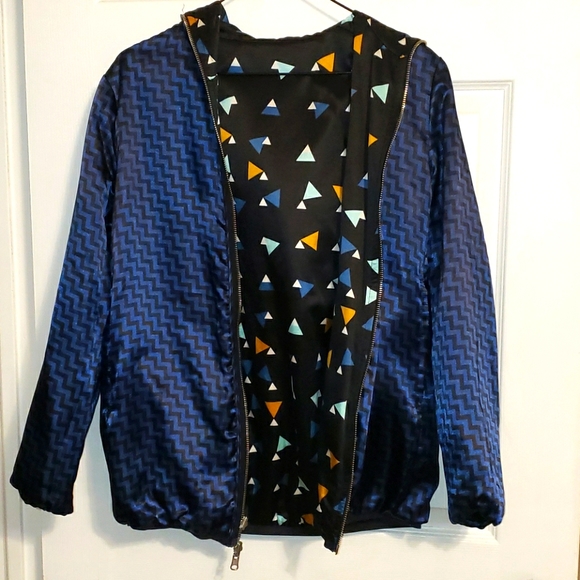Reversible 80's Patterned Jacket - Picture 4 of 5